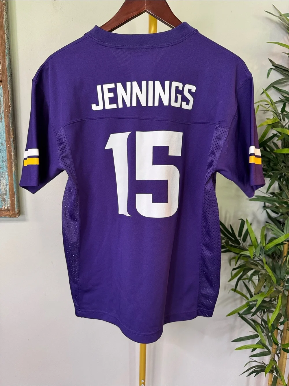 Minnesota Vikings #15 Jennings Purple Football Jersey